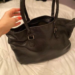 Black Leather Hand Crafted Bag